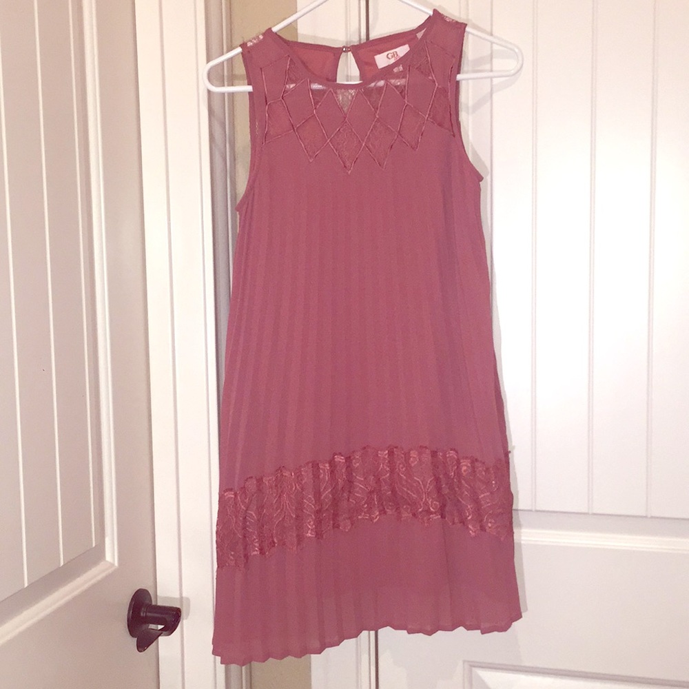A pinkish dress